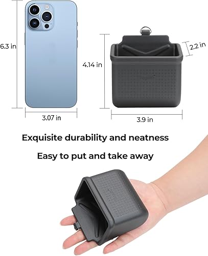 Miniatura 2 de Bolsa Organizadora para Rejilla de Ventilación de Coche con Soporte para Gafas de Sol, Montaje en Vehículo, Soporte para Teléfono, Organizador con