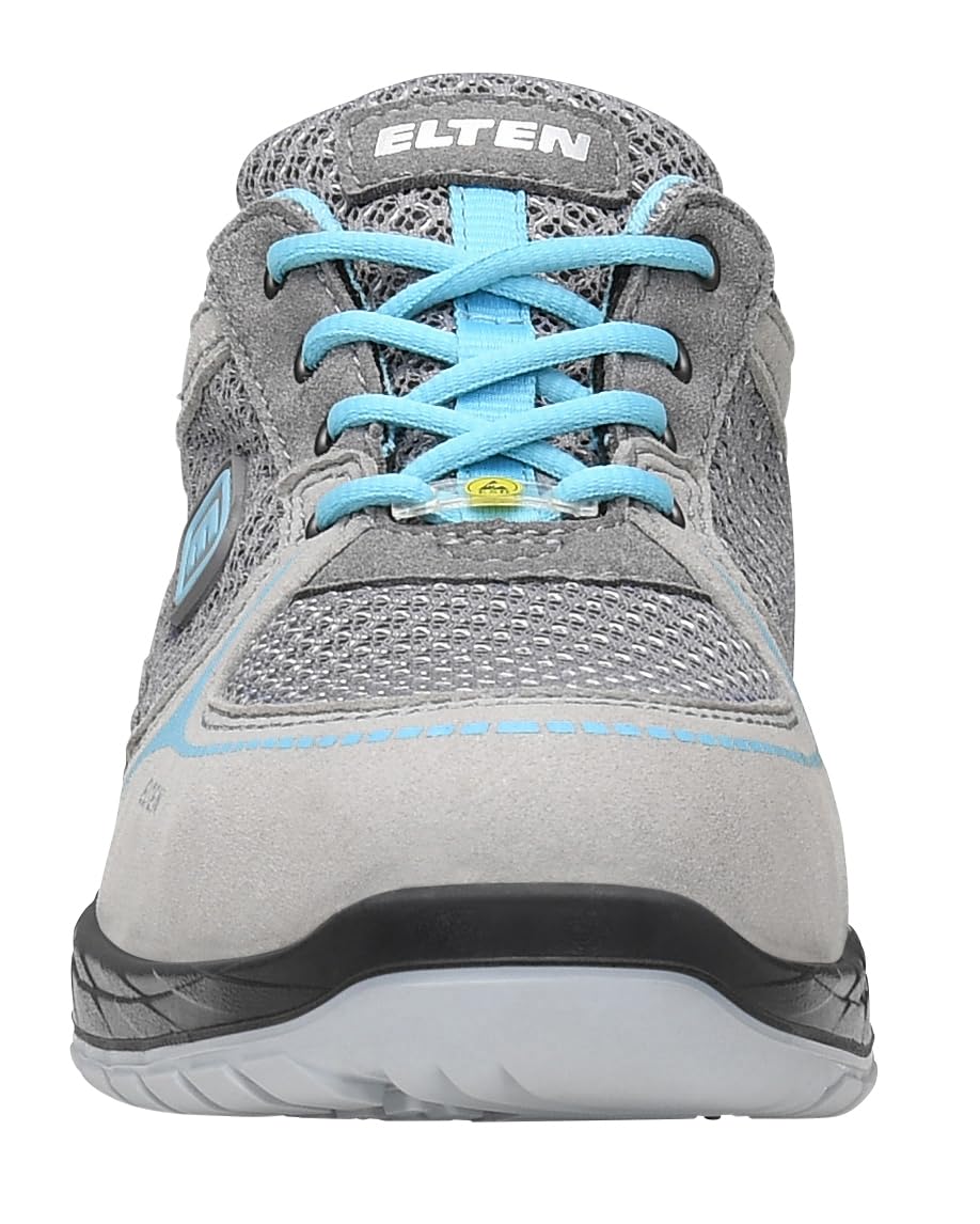 ELTEN Melli Grey Low ESD S1P | Sicherheitsschuhe für Damen & Herren, Stahlkappe, leicht, atmungsaktiv