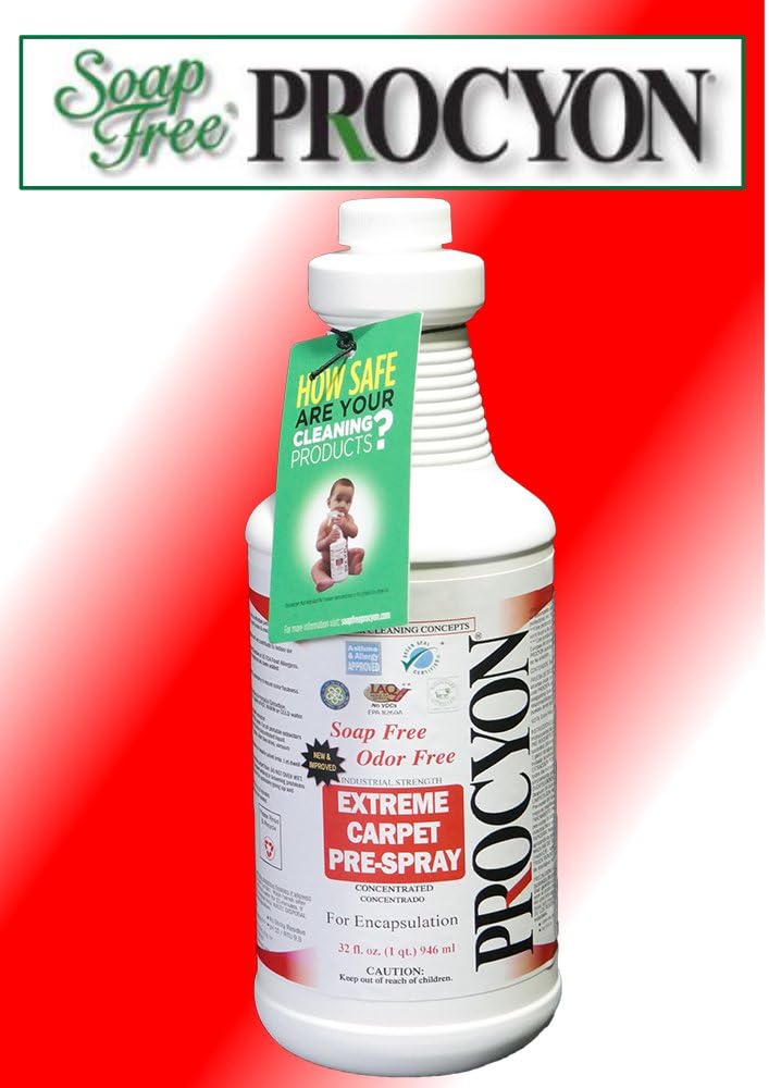 1 Each- 32 oz. Bottle - Soap Free PROCYON EXTREME! Carpet Pre - Spray Concentrate