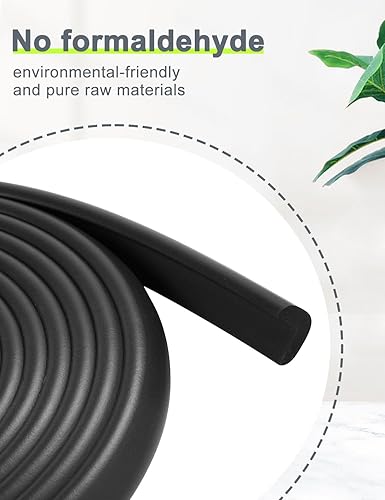 Miniatura 2 de Protector de esquina de espuma para bordes y esquinas, con parachoques de seguridad de espuma de 19 pies de longitud, protectores de esquina de mesa