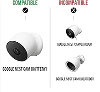 Vista 7 de Wasserstein Soporte antirrobo para Google Nest Cam exterior o interior, batería - Hecho para Google Nest (paquete de 2) (cámara no incluida)