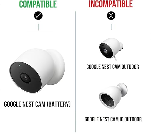 Miniatura 7 de Wasserstein Soporte antirrobo para Google Nest Cam exterior o interior, batería - Hecho para Google Nest (paquete de 2) (cámara no incluida)