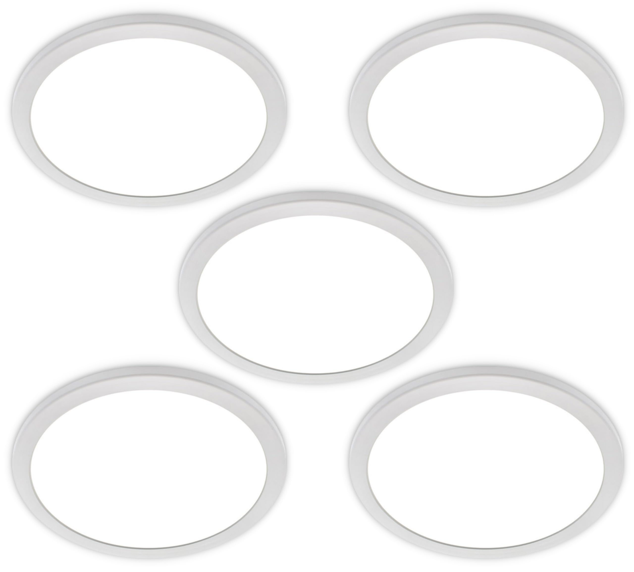 Plafon LED Empotrable Techo, Downlight LED Techo Ajustable, Focos Empotrables LED, 3 Años de Garantía, Blanco Neutro 4000ºk (Pack 5)