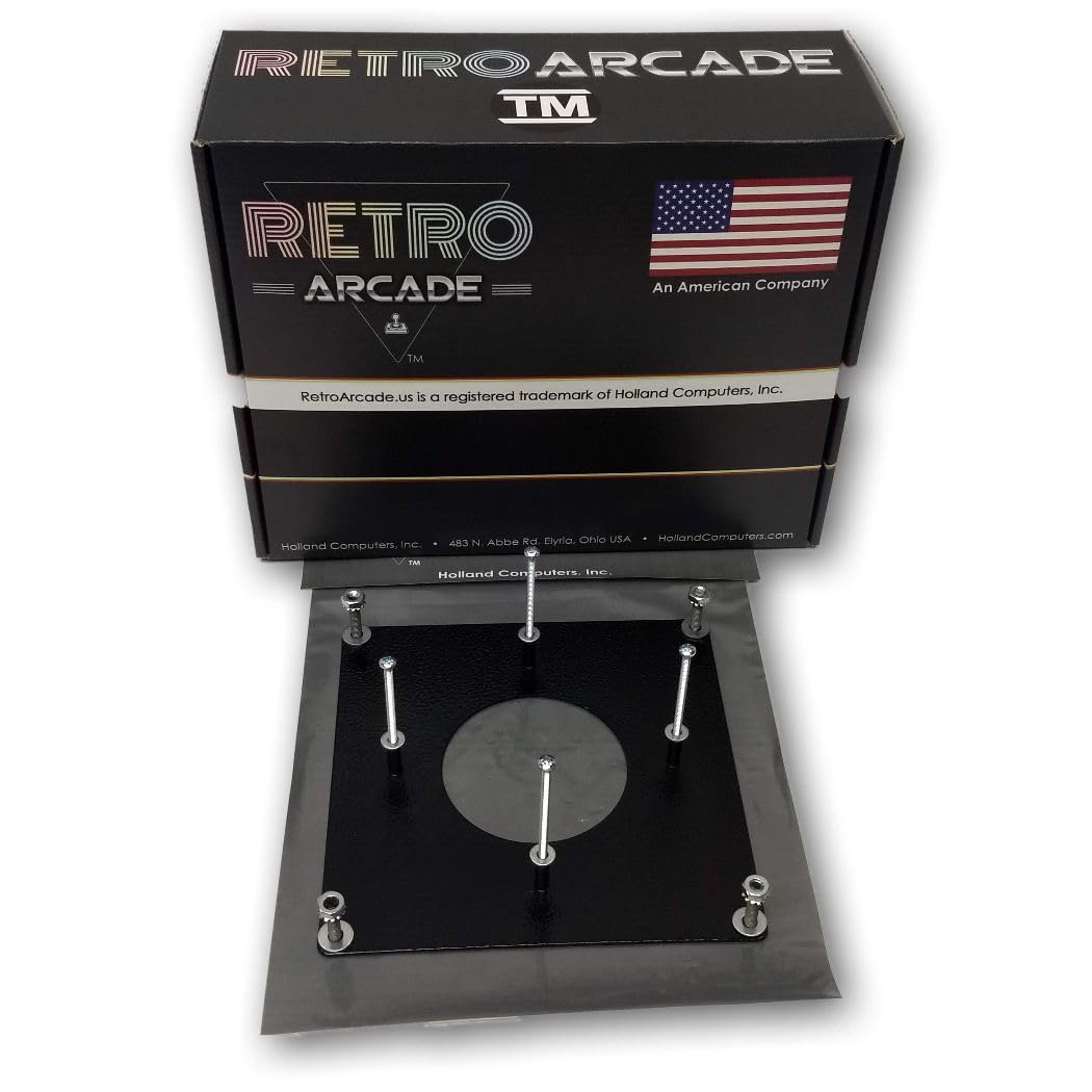 RetroArcade.us Arcade Game 3 inch Trackball Metal Mounting Kit, Works with RA-Track-Ball