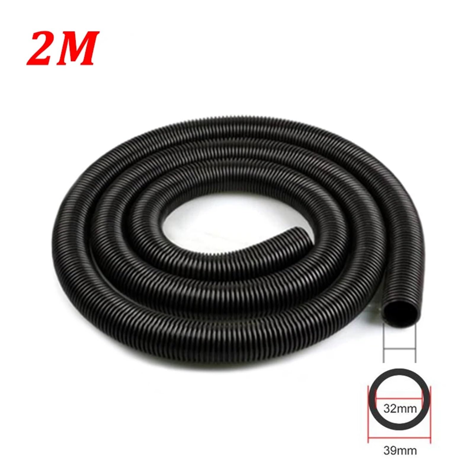 Adaptador convertidor de Tubo Blando con Manguera de Rosca for aspiradora Universal Diámetro Interior 32 mm Diámetro Exterior 39 mm Repuestos for aspiradora(HXL6030-2M)