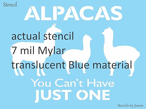 Miniatura 2 de Plantillas de Joanie Alpaca Can't Have Just One Llama Baby Farm Ranch Art Craft Farmhouse Hobby DIY Letreros reutilizables Mylar