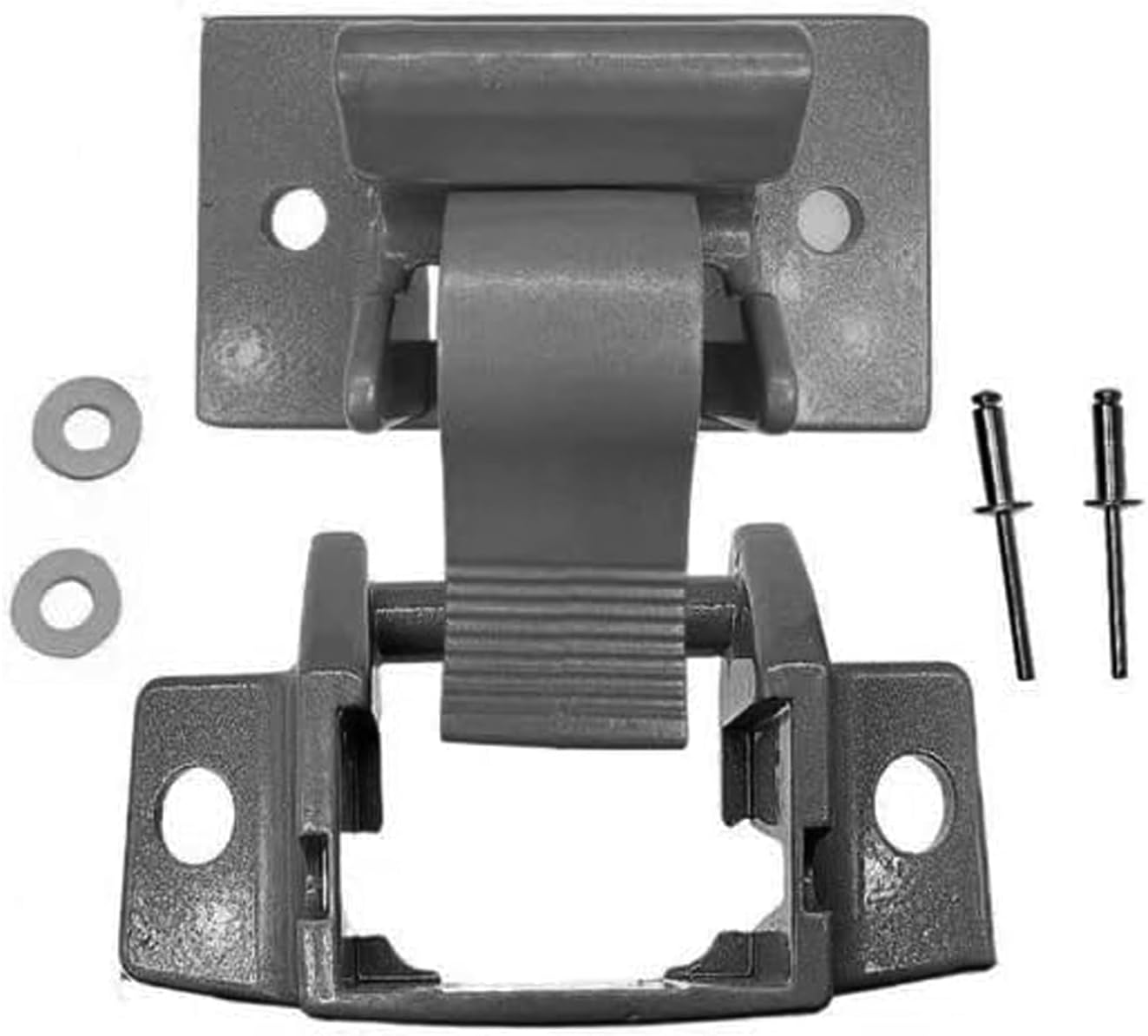 Compatible 3104653.005 3310811.009M RV Camper Trailer Bottom Mounting Bracket V/Camper/Trailer - A&E/ Awning Arm Lower Mounting Foot Grey