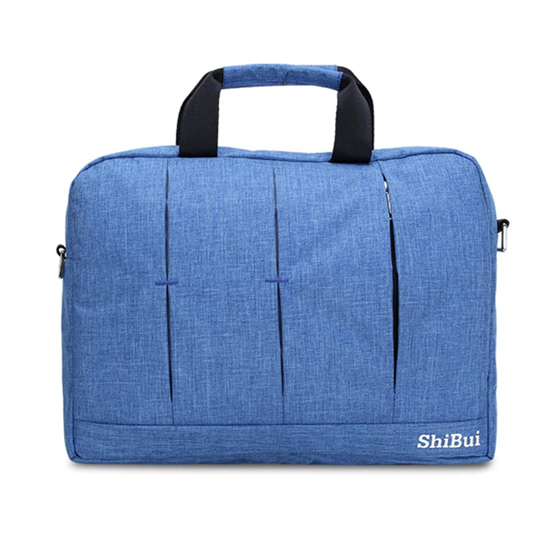 SHIBUI 15.6 Inch Laptop Shoulder Bag,Classic Lightweight Slim Portable Laptop Messenger Sleeve Case for Work/Travel,Fits 15-15.6 Inches Laptop/Notebook/MacBook/Ultrabook Computer,(Blue Oxford)