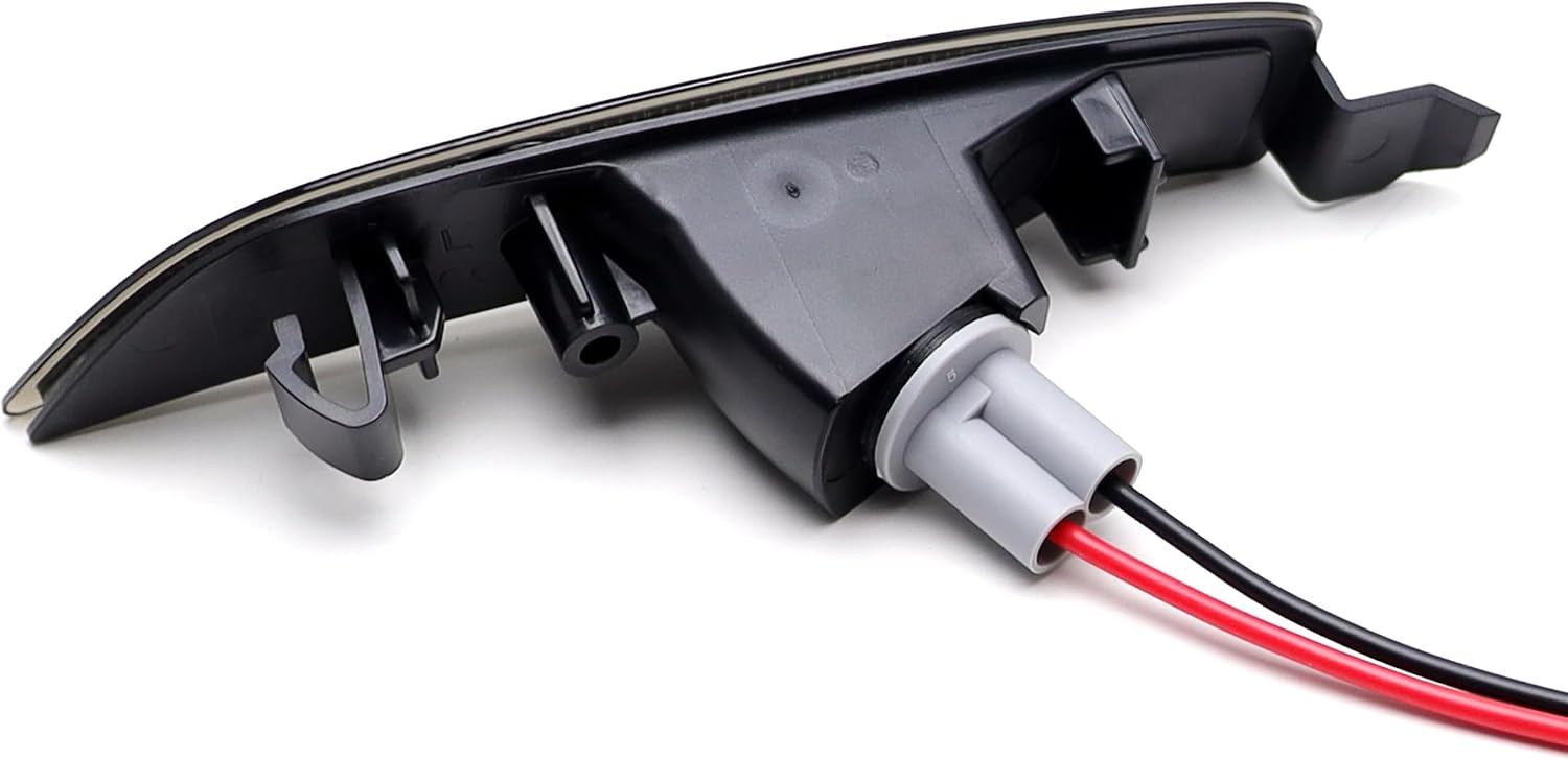 iJDMTOY Pair OEM-Spec Front or Rear Side Marker Light Power Cord Pigtail Connector Harness w/ 5-Inch Wiring Compatible with Mazda Miata MX-5, Mazda6, etc