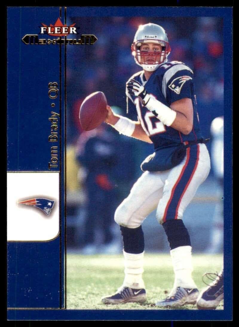 Tom Brady Card 2002 Fleer Maximum #1 - Unsigned Football Cards