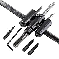 Vista 1 de Sierra de agujero ajustable de 1-3/16" a 7-7/8" (30 a 7.874 in), broca de corte circular resistente para madera y paneles de yeso, herramientas