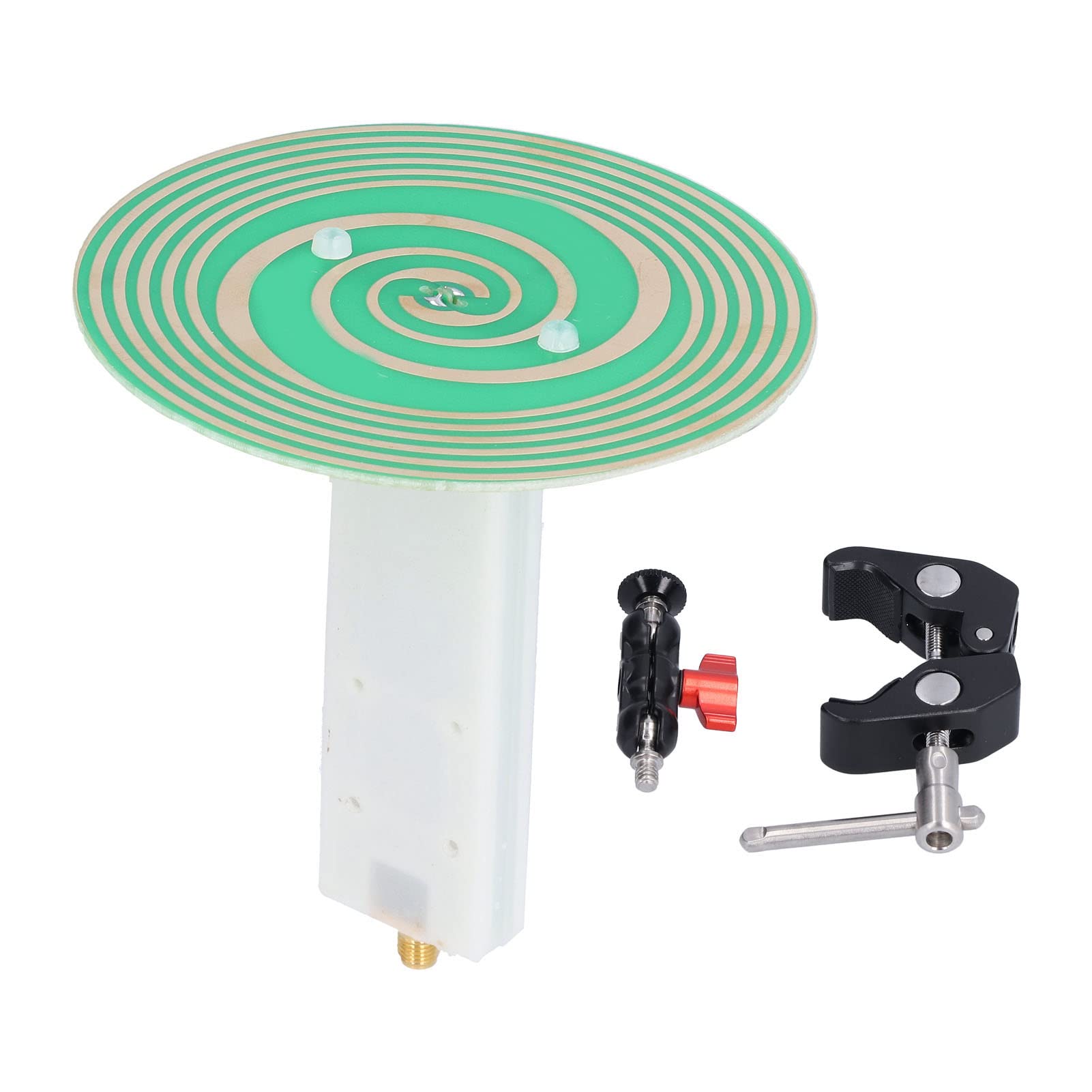 Antenna UWB a banda ultra larga R104 con guadagno 3dBi e porta di montaggio filettata da 1/4 di pollice per attacco treppiede - Design polarizzato circolarmente, gamma di
