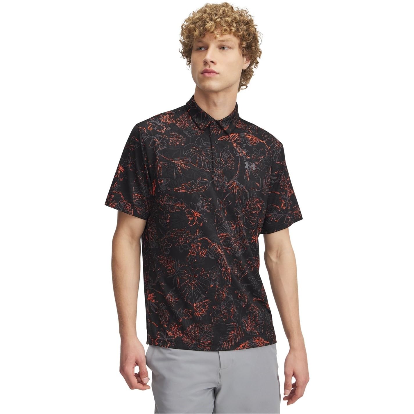 Under Armour Men's Black Playoff 3 Prn Polo M