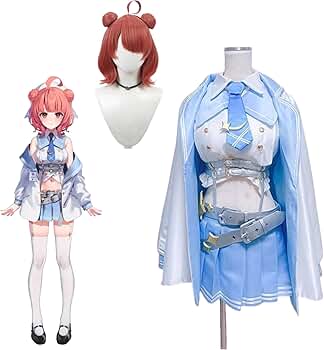 ぶいすぽっ！夢野あかり コスプレ衣装　ウィッグ付き Amazon.co.jp: GGcosplay 夢野あかり Virtual eSports Project ぶいす