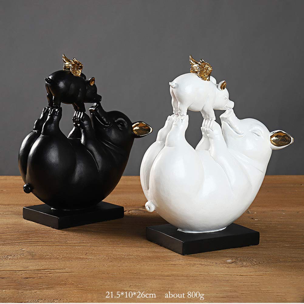 【美品】ブタ　豚　天使　人形　金属　置物　インテリア　工芸品　美術品　A2652 ブタ 置物 T | 能登島ガラス工房 置物