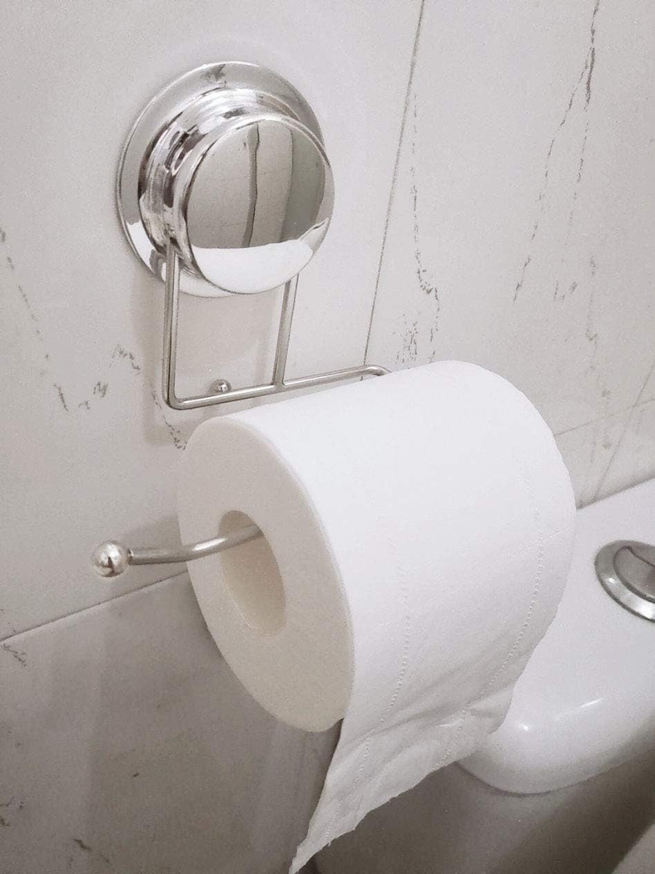 Porta Cartigenica Adesivo Porta Carta Igienica Cornat Cromato - Fissaggio A Viti O Adesivo, Design Aperto Cornat Accessori Bagno - Foto 9