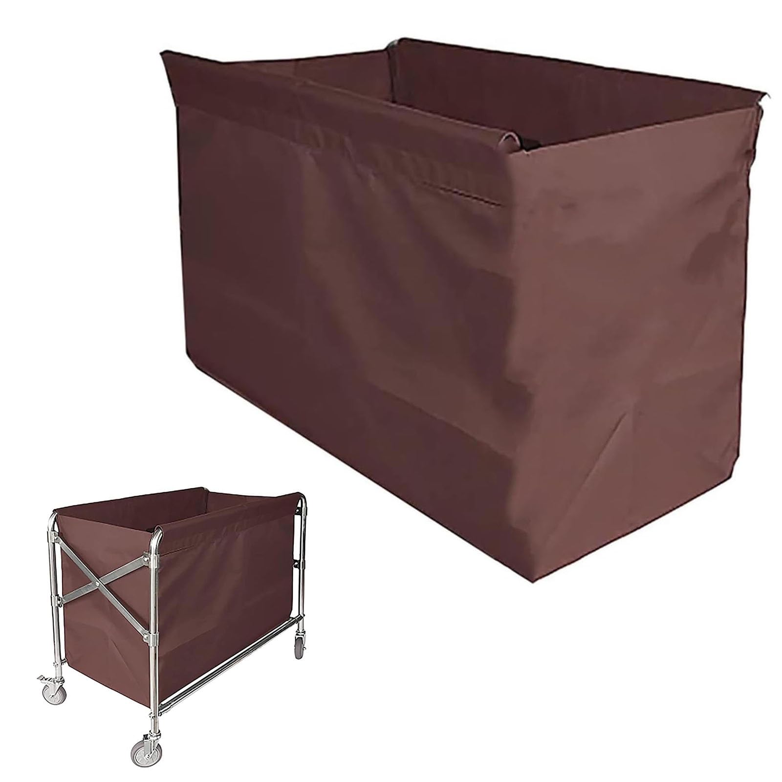 Lumouzhou Bruin Laundry Cart Liner Bag, Oxford Cloth, 350-400L, Multicolor, 30X17x24in, 32X21x26in(,80X53x65cm/32X21x26in)