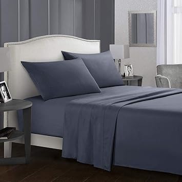 3Pcs/Set Fitted Sheet & Bed Sheet & Pillowcase Bedding Sets Solid Color Bedclothes Home Bedroom Supplies