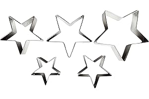 5-Piece Star Fondant Cutters Set
