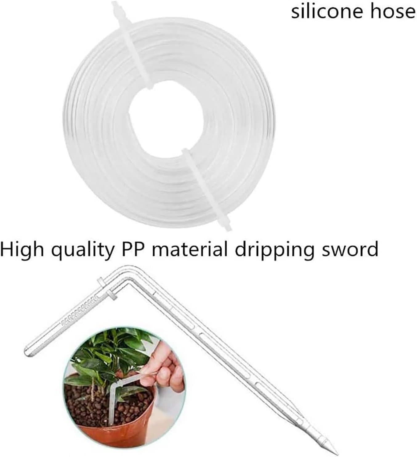 Double Pump Automatic Watering Device Solar Automatic Drip Irrigation Kit Self Watering System with Electronic Water Timer Can Support 20 Potted Plants.