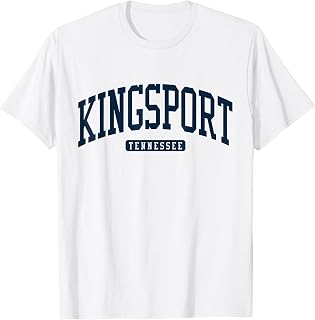 Kingsport Tennessee TN College University Style Navy T-Shirt