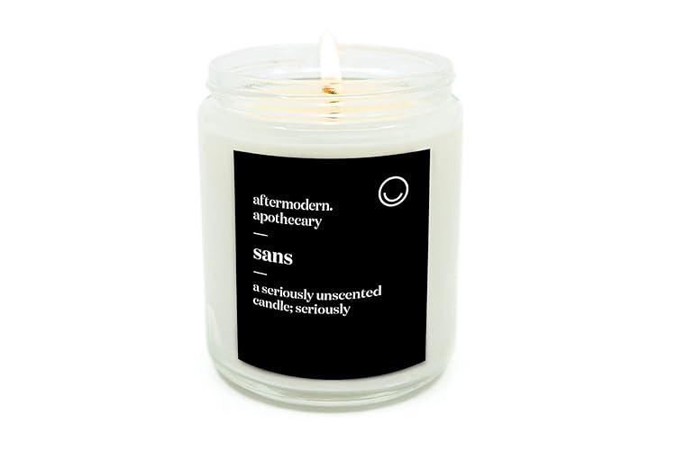 World's Best Unscented Soy Candle—Handmade in Canada—Long Lasting 8oz.