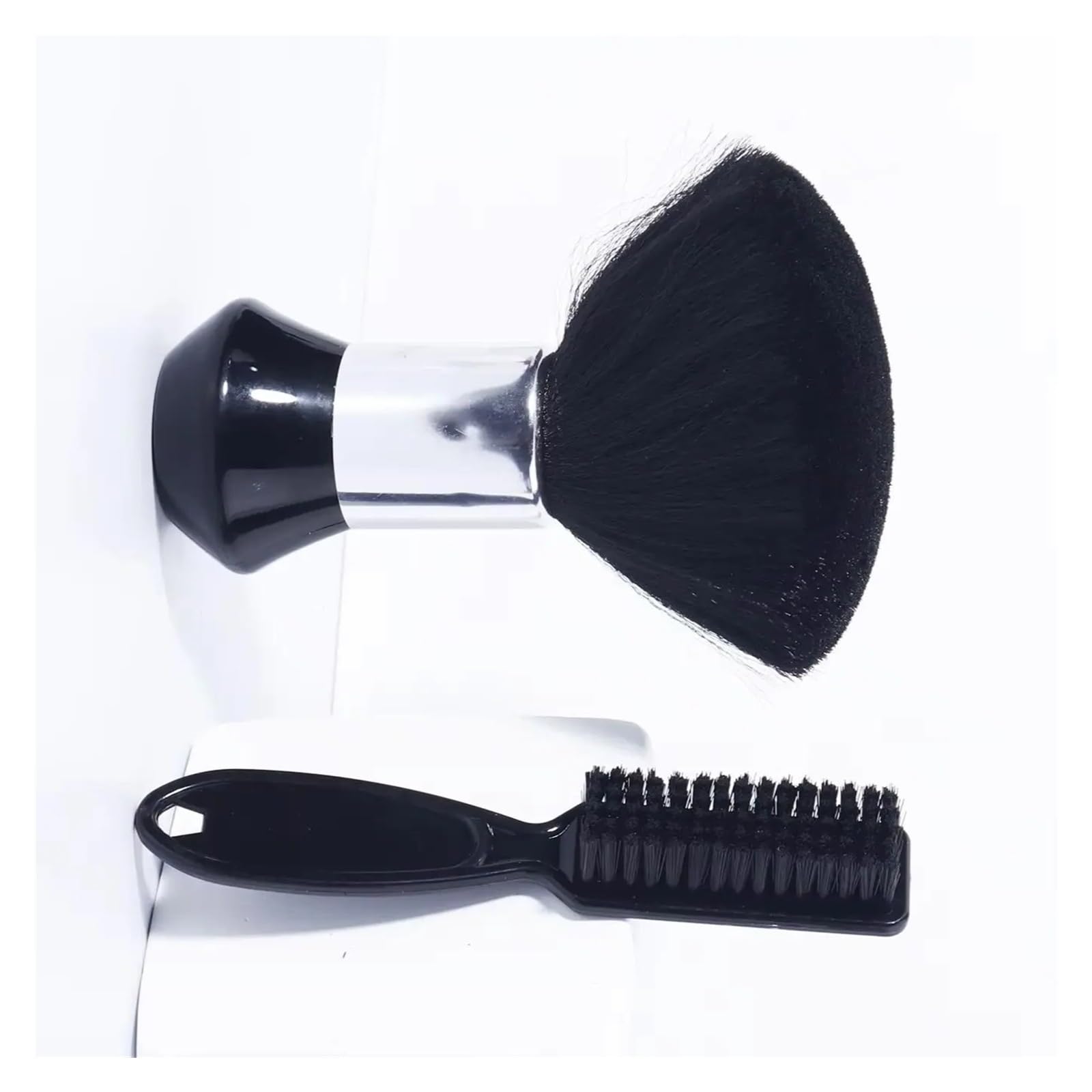 2 Pièces/ensemble Ensemble De Brosses De Coiffure-coiffure Cou Brosse À Cheveux Doux Ensemble De Brosse De Nettoyage De Barbe