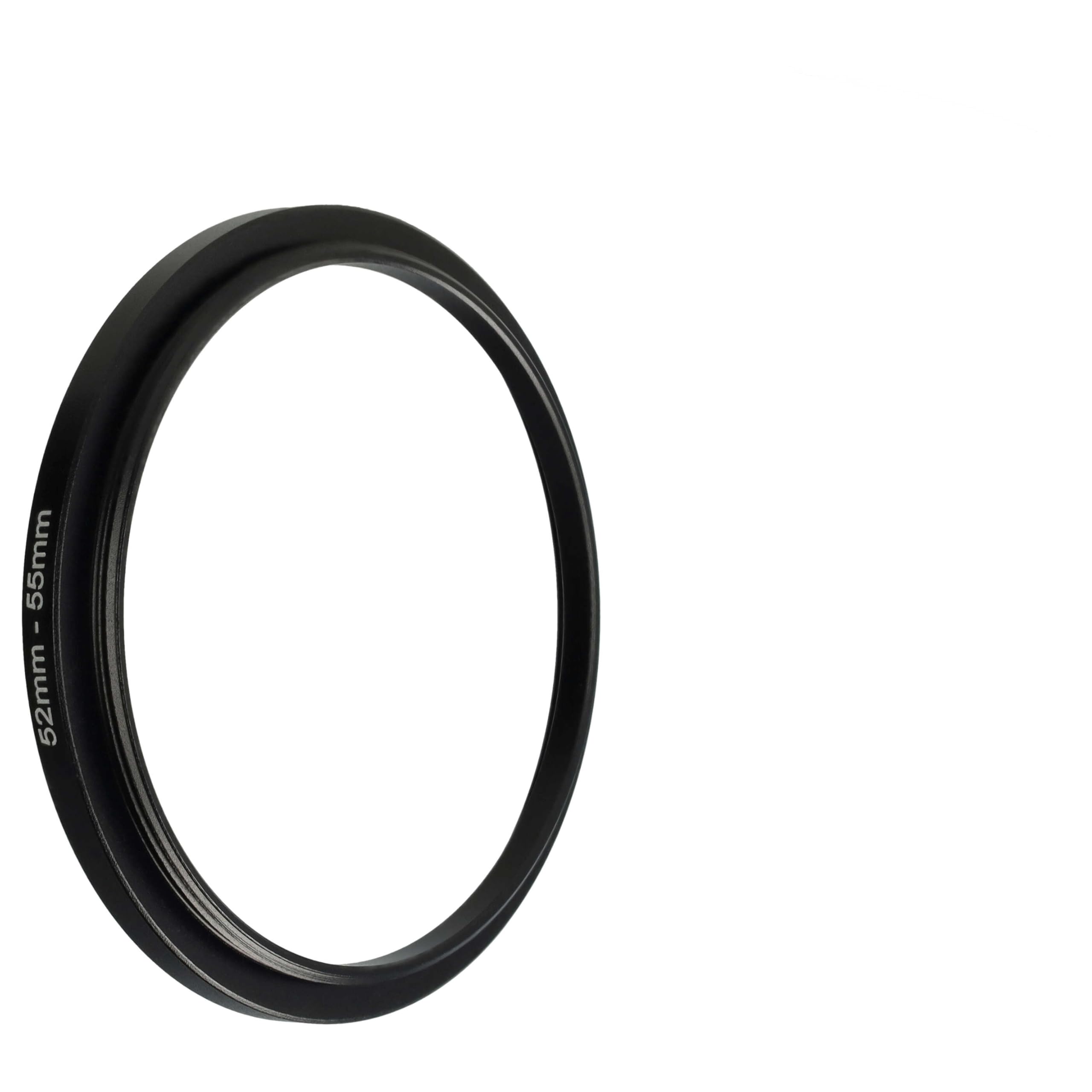 Vhbw Anello Adattatore Step-Up 52-54 Mm Per Obiettivi Fotocamera – Metallico Nero