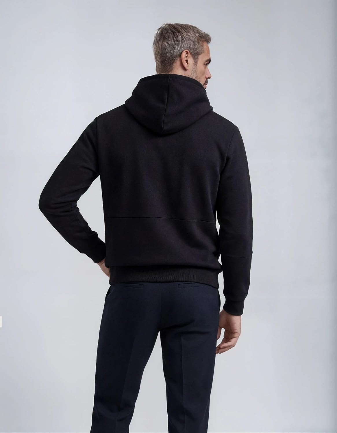 Men’s Full Zip Hoodie Sweatshirt Lightweight Cotton Zip Up Hoodie