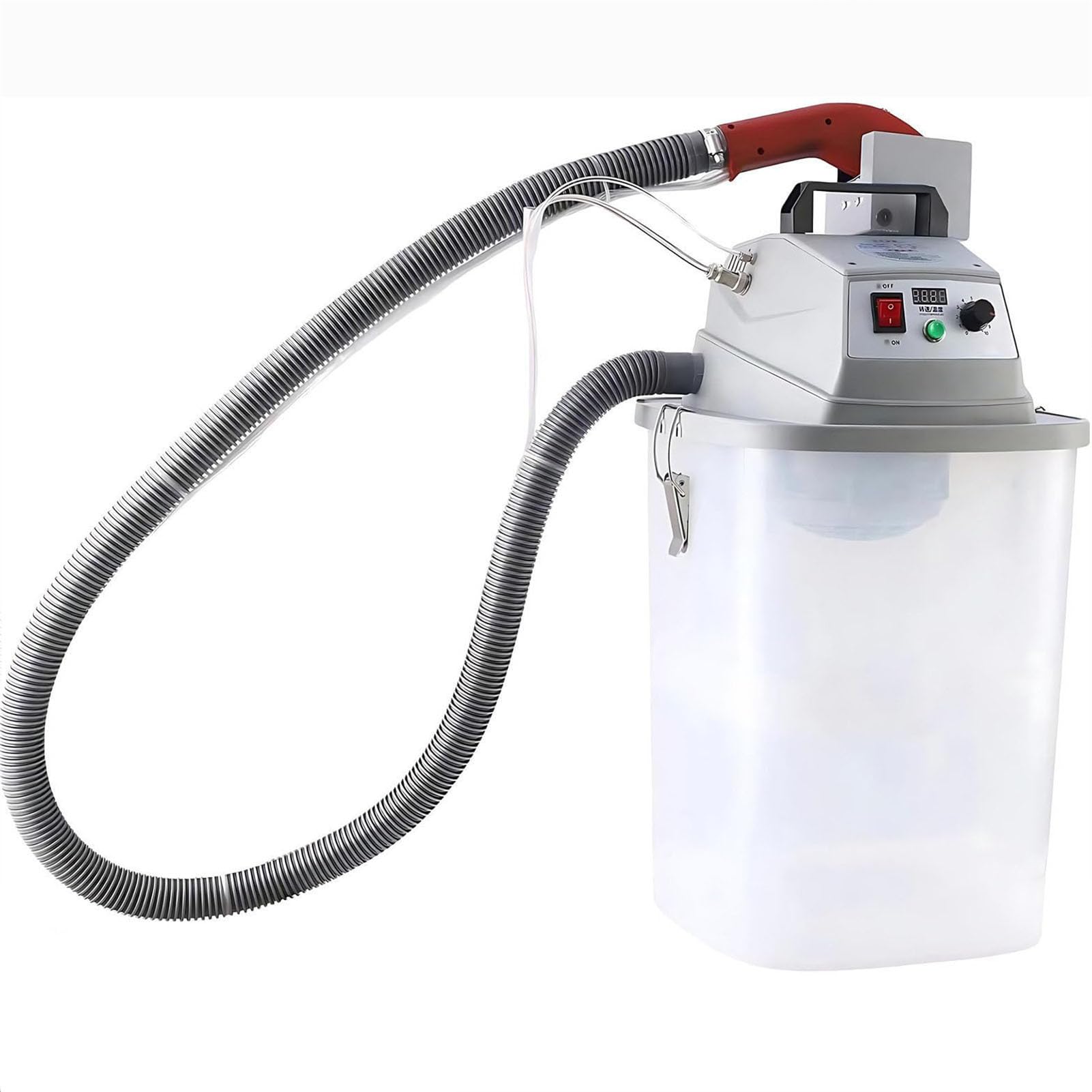 LJXFYSD 450W Electric Brushless Thread Trimmer with 30L Storage Bucket, Stepless Speed Regulation, Maximum Speed 28000 RPM for Garment Factories 15-50mm Width