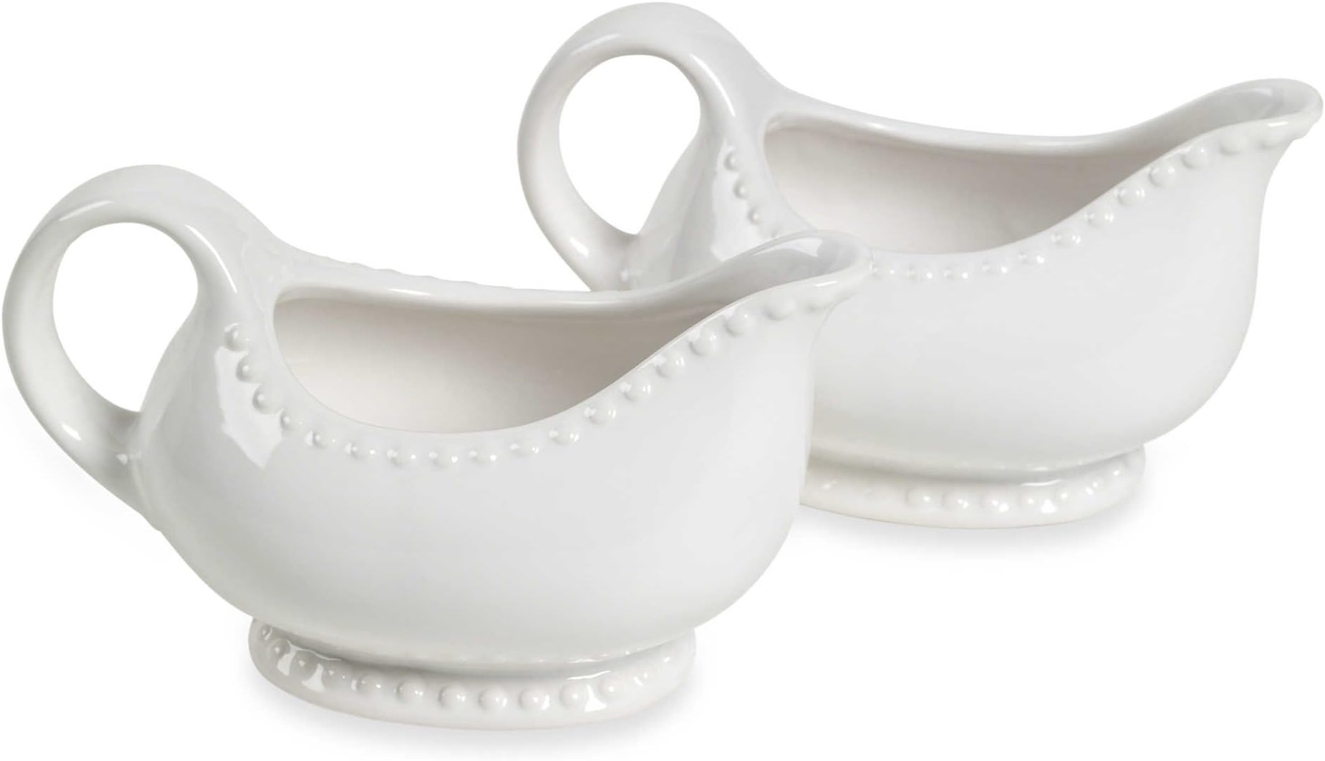 Tabletops Unlimited 16-oz Beaded Gravy Boats (Set of 2)