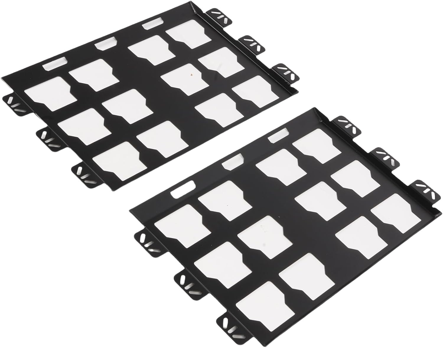 2 Pack Mounting Plates, Heavy Duty Stainless Steel for Toolbox with Locking Mechanism, Supports 100 lbs for Tool Storage and Organization