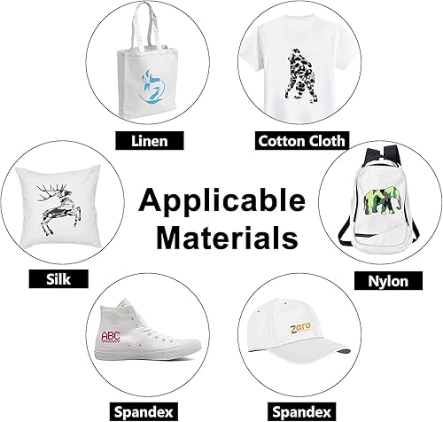 Miniatura 3 de CAREGY Paquete de vinilo HTV de transferencia de calor paquete de 55 vinilos de poliuretano de 12 x 10 pulgadas para camisetas, 45 colores surtidos