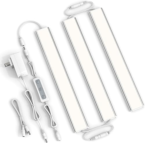 Miniatura 19 de UNO-LK 4500K - Luz LED con control remoto para debajo del gabinete, enchufe regulable de luz diurna blanca 4500 K, paquete de 3 luces enlazables de