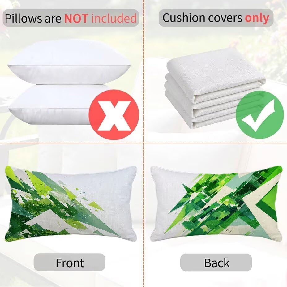 Housses coussin extérieur 70x90cm déperlantes blanches anti-UV pour terrasse - 5