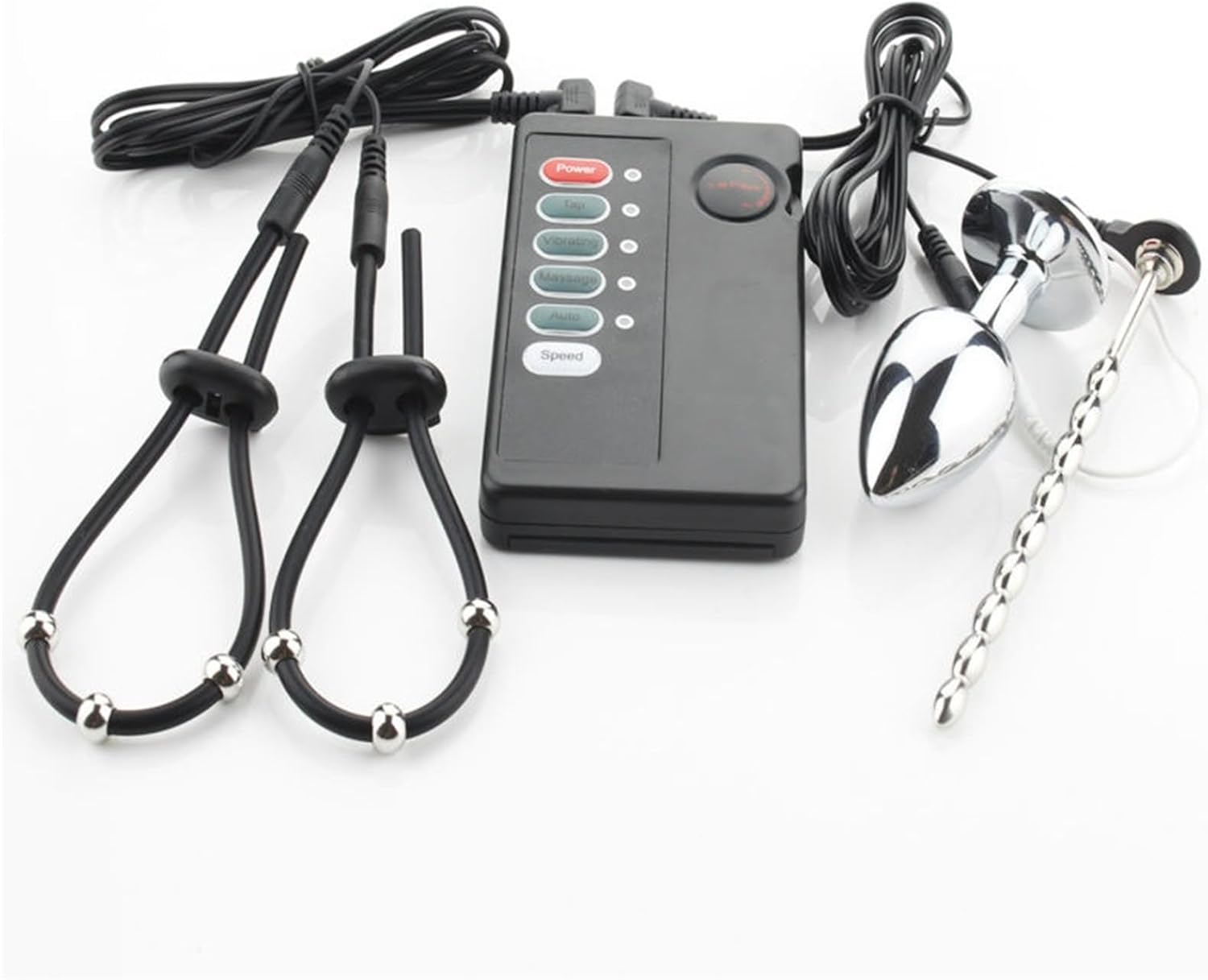 Electric Shock Massager Set for Men with Beads Elastic