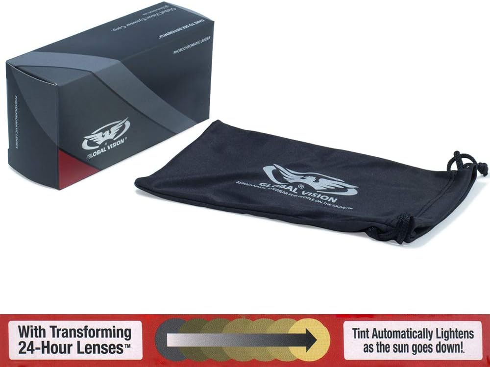 Global Vision Eyewear Men's Chicago 24 Sunglasses with Photochromic Color Changing Lenses - Image 7