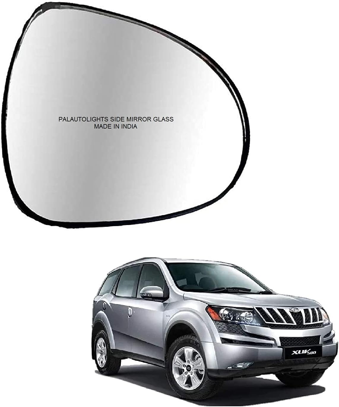PALAUTOLIGHTS XUV 500 Right Side Mirror Convex Curved Glass/Side Glass-Right Side/Driver Side(All Models)
