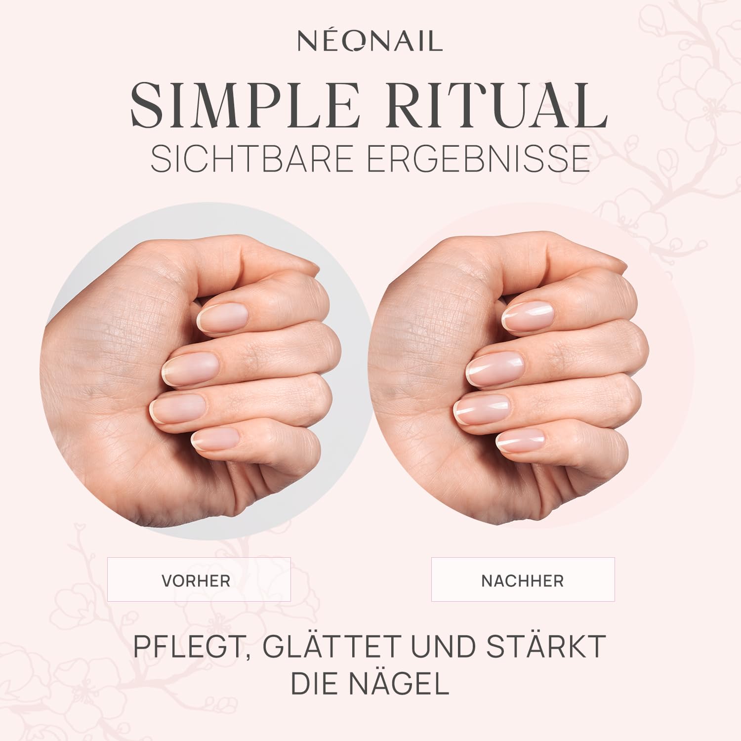 NÉONAIL Japanese Manicure Ritual – Japanisches Maniküre Set mit Kosmetiktasche, Nagelfeile & Buffer für Nägel - Nagelpflege Set für natürliche glänzende Fingernägel - Nägel selber machen Set