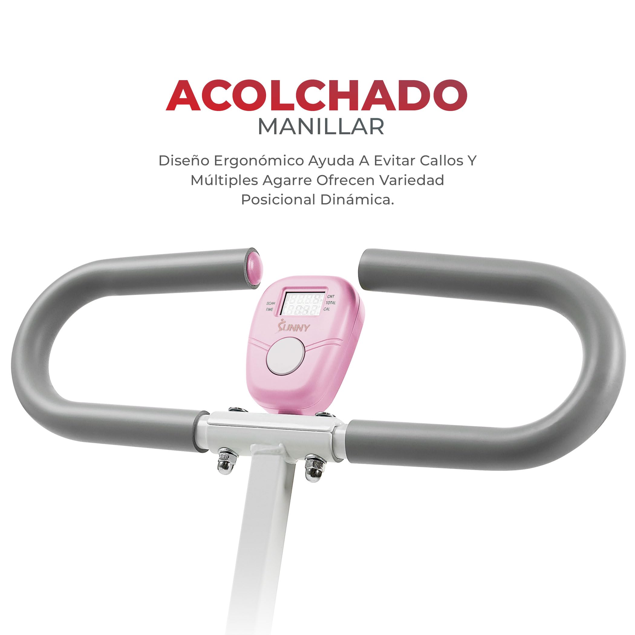 Sunny Health & Fitness Row-N-Ride Squat Trainer, Máquina de Sentadillas Plegable con Resistencia Ajustable, Equipo de Entrenamiento para Brazos, Glúteos y Piernas en Casa