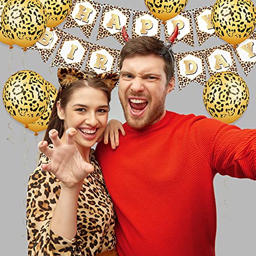 Leopard Print Geburtstagsdeko Leopard Luftballons Deko Gepard