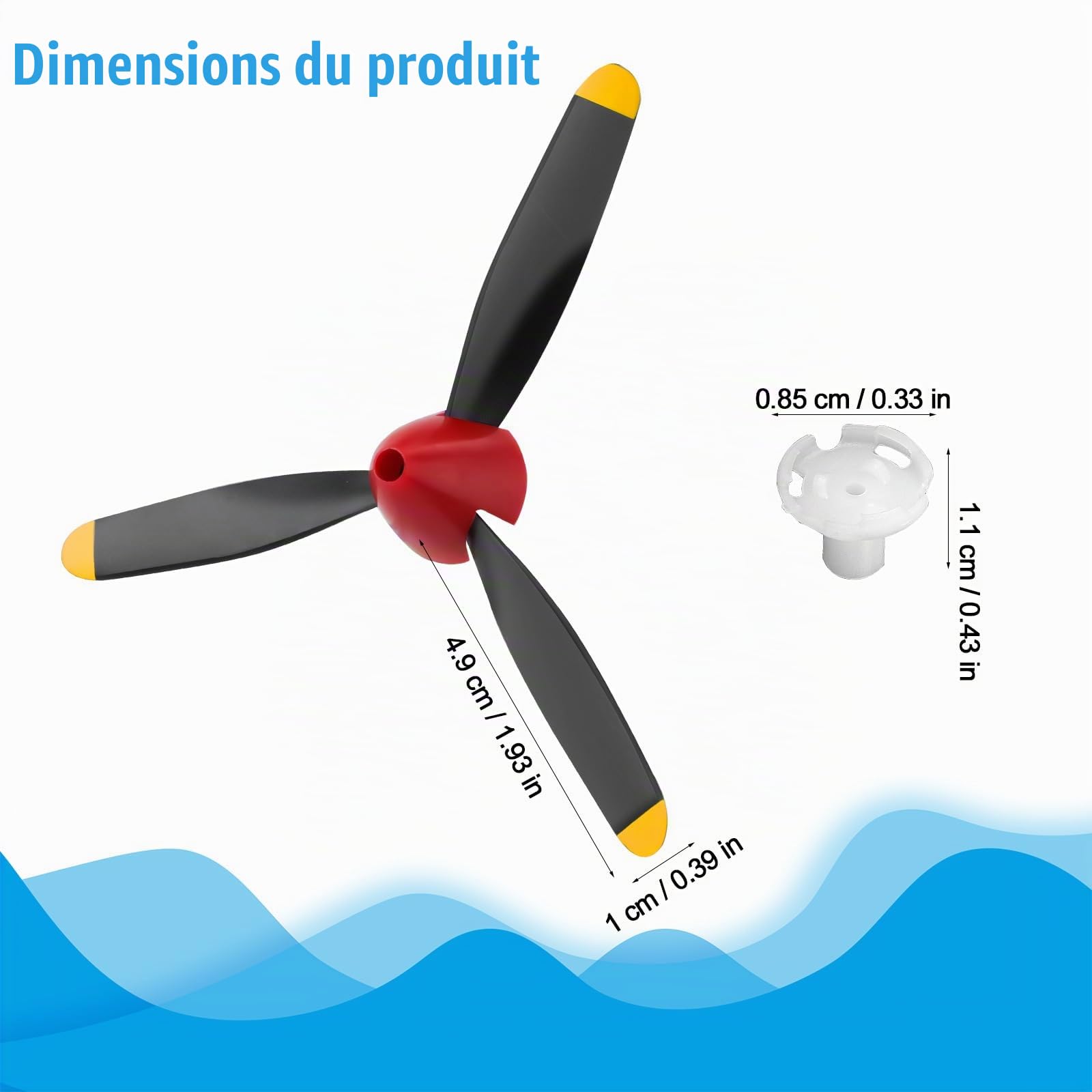 YOSOO hélices d'avion RC Hélices Noires pour Quadricoptère D'avion RC YOSOO hélices d'avion RC Hélices Noires pour Quadricoptère D'avion RC