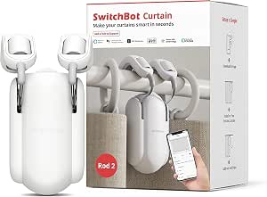 SwitchBot függönymotor, R-Rail intelligens motoros függönyelhúzó APP vezérléssel, könnyen használható, kompatibilis az Amazon Alexával (hub szükséges)