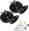 HAOBO 2PCS 300DB Super Loud Train Horns, 12V Loud Dual-Tone Waterproof Electric Snail Horn Kit, Car Air Electric Snail Double Horn Car Accessories Universal for Any 12V Vehicles Motorcycle Boat