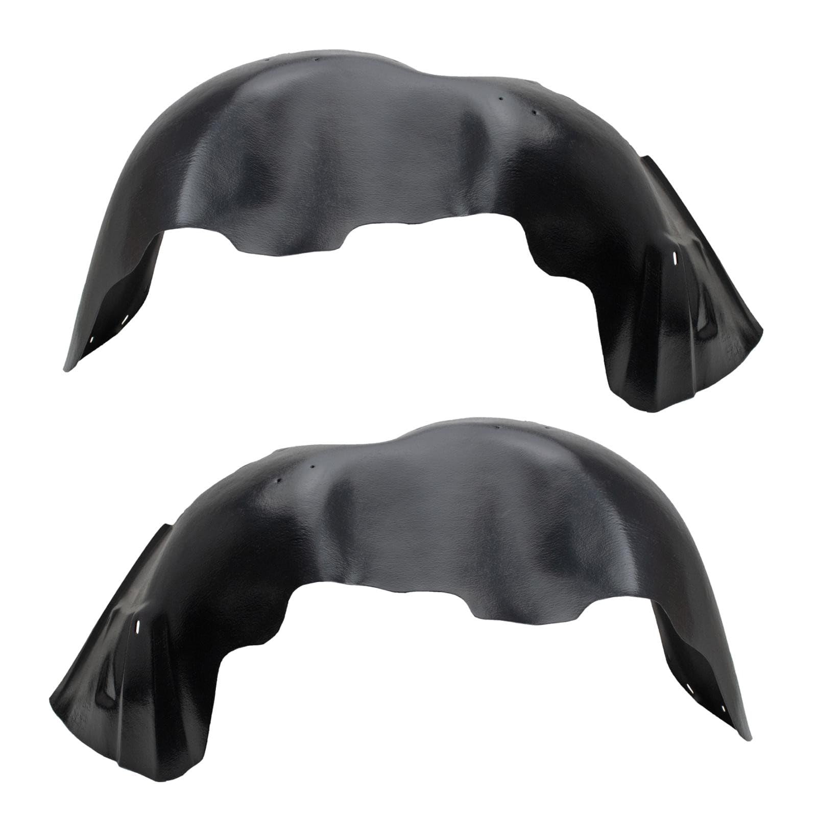TRQ Front Driver and Passenger Side Inner Fender Liner Set Compatible with 2007-2010 Chevrolet Silverado 2500 HD 3500 HD