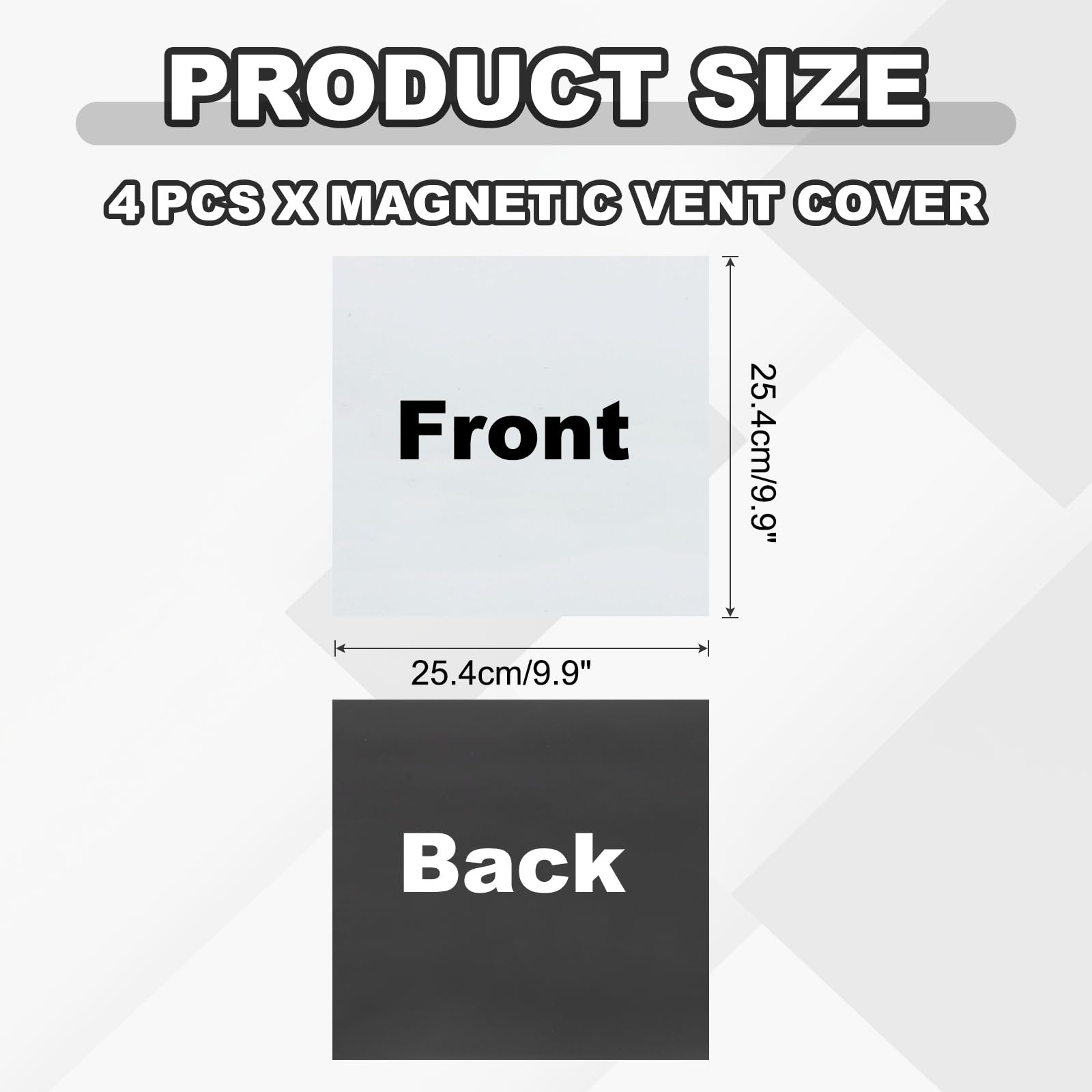 PATIKIL 254 x 254 mm Magnetic Vent Cover - Image 2
