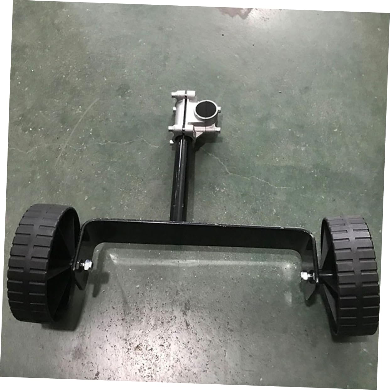 Ruedas de Soporte para Cortacésped Portátiles de Hierro 2 Piezas | Estabilidad Operativa, Accesorio para Desbrozadora Eléctrica Gas, Recambio para Jardinería