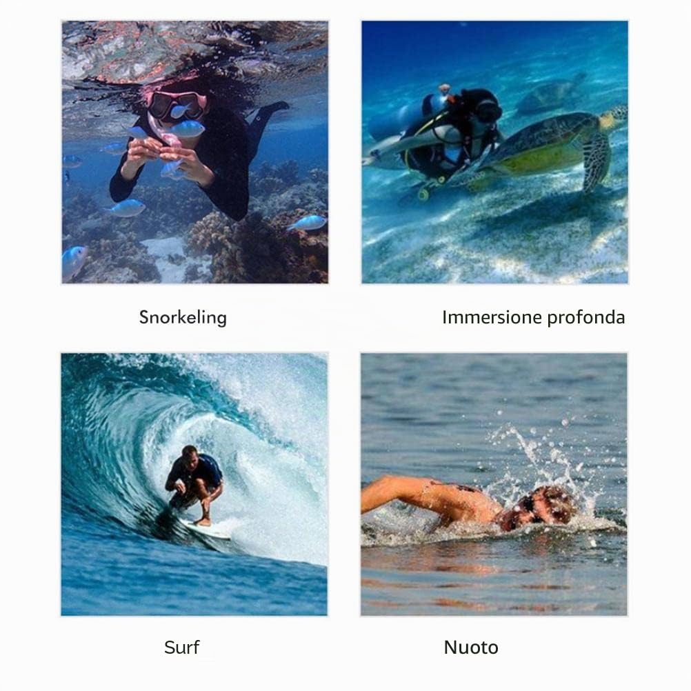 KKPLZZ Guanti da Sub in Fibra Organica, Termici Antiscivolo per Snorkeling, Immersioni Subacquee, Surf, Kayak, Rafting