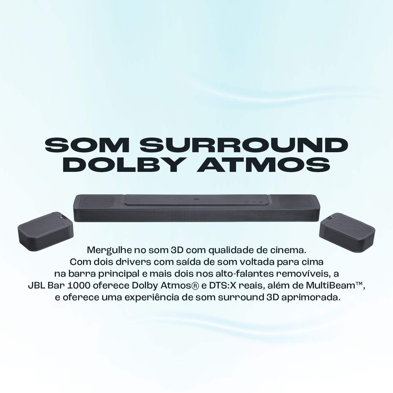 早いもの勝ち！！　JBL BAR 1000 サウンドバー/Dolby Atmos JBL, Soundbar, Bar 1000, 440W, 7.1.4 Canais : Amazon.com.br