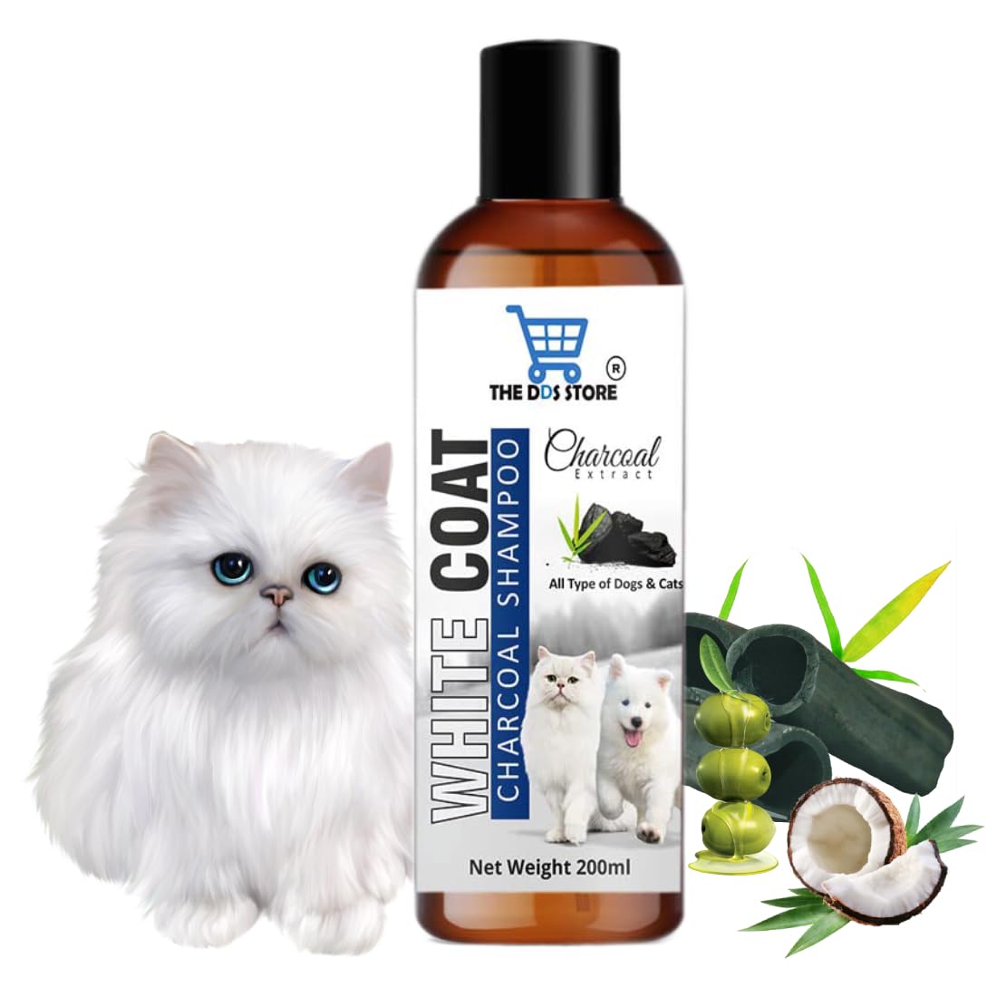 Cats | Organic Pet Shampoo Made with Natural Ingredients | Keep Your Dog Clean and Maintain Healthy | Remove Dirt & Knots | All Breeds Pets-200 ML (B0CV49VF47) Amazon Price History, Amazon Price Tracker